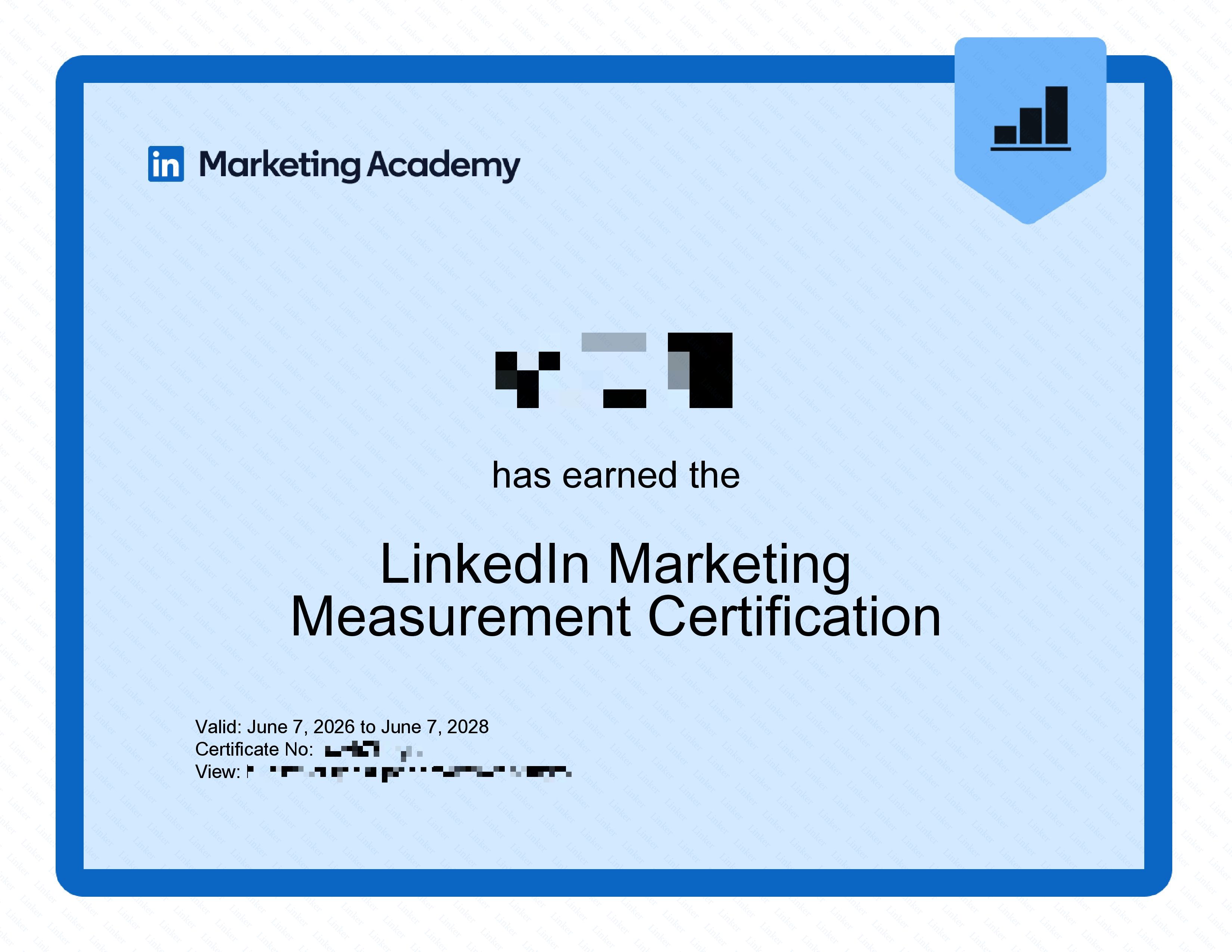 LinkedIn Marketing Measurement Certification
